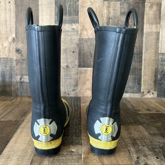 Thorogood 807 6000 Hellfire Steel Toe Hazmat Fire Fighting Work Boots Mens 8 W - Picture 7 of 12